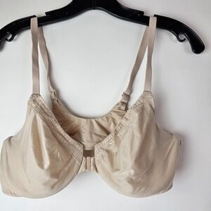 Wacoal Bra Size 36C Beige Perfect Primer Front Closure #855313 Underwire